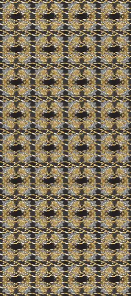 Kusursuz klasik altın desen. Altın desenli gri, kahverengi ve bej renklerde altın elementler. Raster geleneksel oryantasyon süsü.