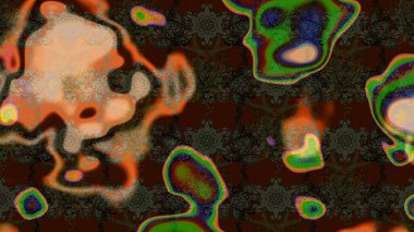 Moda baskıları için zarif bir şablon. Küçük çiçekte güzel bir desen. Motley illüstrasyonu. Küçük renkli çiçekler. Kahverengi, gri ve yeşil çiçekli bahar çiçekleri.