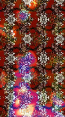 Güzel kumaş deseni. Küçük bir çiçekte eskiz deseni. Raster illüstrasyonu. Güzel çiçek arkaplanı..