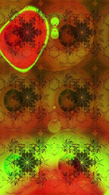 Çiçek desenli eskiz. Renkli Bahar Teması eskiz kalıbı. Düz Çiçek Elementleri Tasarım Raster illüstrasyonu. Kahverengi renkte çiçekler.