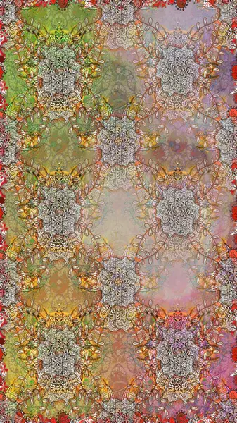 Moda baskıları için zarif bir şablon. Küçük renkli çiçekler. Motley illüstrasyonu. Tarafsız ve bej çiçekli bahar çiçekleri. Küçük çiçekte şirin desenler.