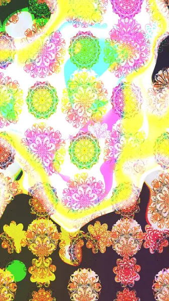 Sarı renkte şirin çiçekler. Küçük çiçekli basit bir çiçek çizimi. Raster illüstrasyonu. Moda baskısı, albüm, ambalaj kağıdı, duvar kağıdı için zarif dekoratif süslemeler..