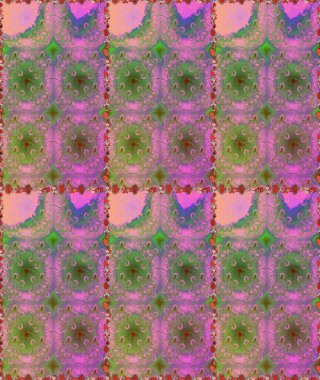 Raster suluboya çiçek deseni, narin çiçekler, pembe ve yeşil çiçekler, tebrik kartı şablonu. Güzel kumaş deseni.