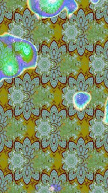 Düz Çiçek Elementleri Tasarımı. Renkli Bahar Teması eskiz kalıbı. Süslü kumaş deseni. Raster illüstrasyonunda çiçek deseni çizimi.