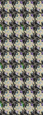 Of doodle elements. Hand drawn Raster illustration. Sketch flower pattern can be used for wallpaper, website background, wrapping paper, invitation, flyer, banner or website.