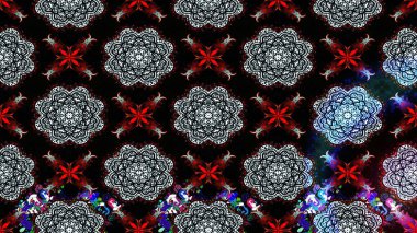 Kumaş desenli papatya çiçeği detayı. Siyah renkte çiçekler.