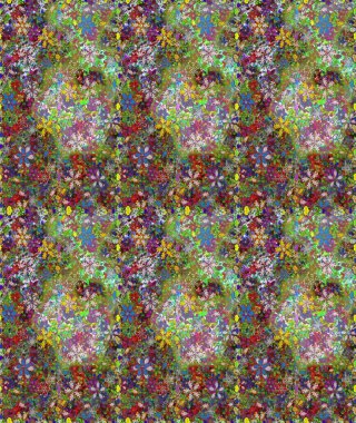 Güzel kumaş deseni. Hoş bir çiçek geçmişi var. Raster illüstrasyonu. Küçük bir çiçekte kusursuz desen.