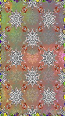 Moda baskıları için zarif bir şablon. Çiçekli bahar çiçekleri. Küçük çiçekte güzel bir desen. Motley illüstrasyonu. Kusursuz. Küçük renkli çiçekler..