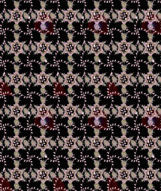 Sevimli çiçek raster deseni. Modaya uygun kumaş deseni. Düz Çiçek Elementleri Tasarımı. Renkli Yaz Teması çizim şablonu.