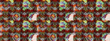 Nakış desenli çiçek deseni. Parmak izi, kumaş, duvar kâğıdı, tekstil için raster dokusu. Renkli grunge soyut arkaplanı Cologray, kahverengi ve kırmızı çiçeklerle zenginleştirir.