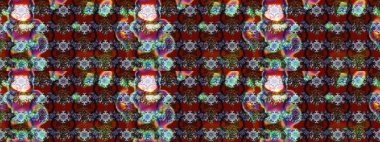 Raster çiçek izi. Klasik taslak çizimi. Raster Yumuşak kumaş deseni. Çiçek kırmızısı, kahverengi ve gri çizim deseni.