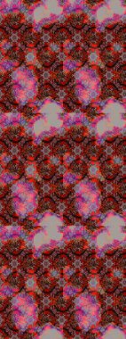 Tekstil için figür. Poster ya da kapak için arka plan. Şirin, zarif çiçekler Raster illüstrasyonu. Yapraklı çizim şekli. Davetiye ve kartpostal tasarımı için dekoratif çiçek unsurları.