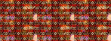 Suluboya etkisi. Raster deseni. Organik elementler. Botanik çizim deseni.