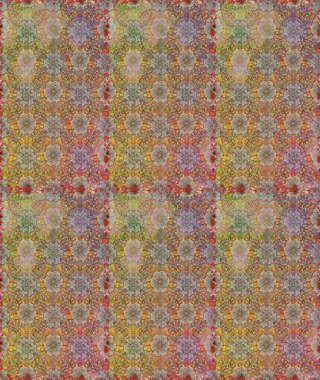 Raster illüstrasyonu. Kumaş, tekstil, duvar kağıdı baskısı için. Kusursuz bir geçmişi var. Renkli şal desenli, kahverengi ve bej çiçekli ve dekoratif elementli kusursuz desen. Antika retro tarzı.