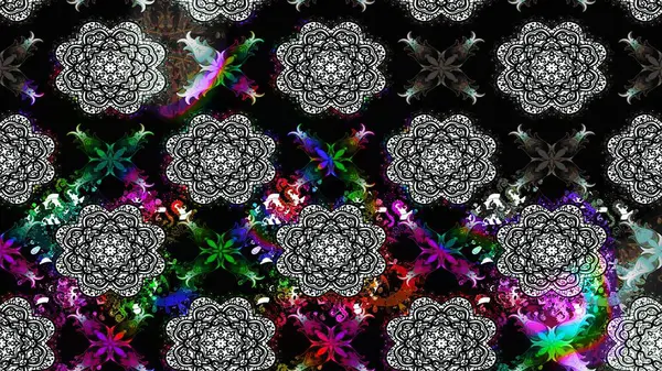 Yumuşak, bahar çiçekli arka plan. Çiçekli karalama şeklinde Raster çiçek deseni. Siyah renkte çiçekler.