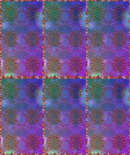 Şirin, zarif çiçekler Raster illüstrasyonu. Tekstil için figür. Davetiye ve kartpostal tasarımı için dekoratif çiçek unsurları. Yapraklı kusursuz desen. Poster veya kapak için arkaplan.