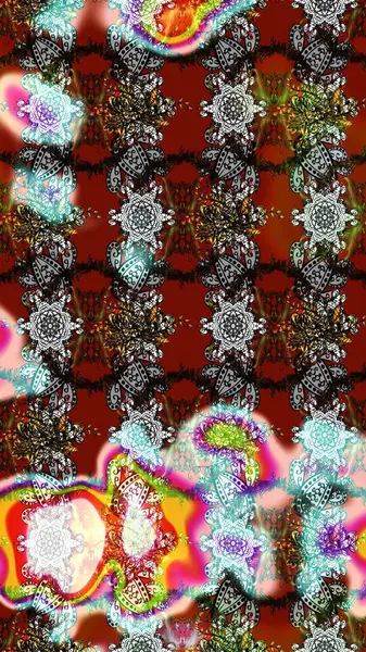 Modern, gri, kahverengi ve kırmızı raster arka plan duvar kâğıdı çizgisi, desenli desenli desenli çiçekler, çiçekli süsler. Çiçekli el çizimi çizimi deseni.