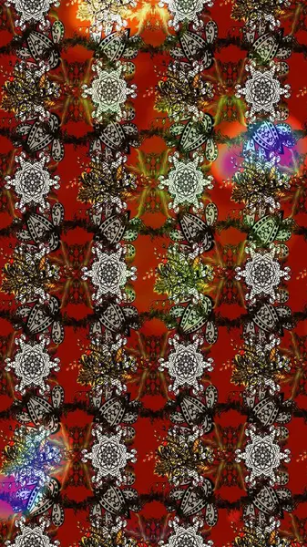 Parlak çiçekli kolaj çiçekleri kahverengi, gri ve kırmızı. Çiçekli zambakların eskiz geçmişi. Çiçek tasarımı için inanılmaz kolaj cennet tarzı..