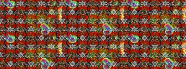 Küçük çiçekteki sevimli çiçek deseni. Raster deseni. Raster illüstrasyonu. Gri, kahverengi ve kırmızı renkte yaz çiçekleri.