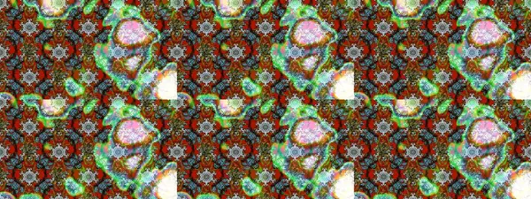 Parmak izi, kumaş, duvar kâğıdı, tekstil için raster dokusu. Nakış desenli çiçek deseni. Renkli grunge soyut arkaplanı colokahverengi, yeşil ve nötr çiçeklerle zenginleştirir.