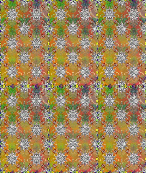 Çiçekli el, pürüzsüz desen çizmiş. Modern gelişim, gri ve kahverengi raster arka plan duvar kağıdı çizimi, klasik çizgiler, desenli desenli çiçekler, çiçekli süsler..