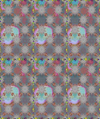 Çiçekli yaz çiçekleri. Moda baskıları için zarif bir şablon. Motley illüstrasyonu. Küçük çiçekte güzel bir desen. Küçük renkli çiçekler. Kusursuz..