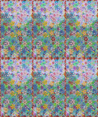 Mavi ve nötr el çizimi desen. Raster deseni. Karalama çiçekleri kusursuz desen. Sanat ilham verici ve nötr stil çiçekler ve arka plan bırakır.