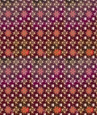 Düz Çiçek Elementleri Tasarımı. Güzel çiçek deseni. Kahverengi renkli çiçekler. Renkli Bahar Teması çizim şablonu.