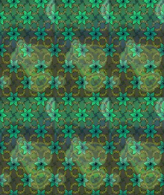 Renkli Bahar Teması eskiz kalıbı. Düz Çiçek Elementleri Tasarımı. Yeşil renkte zarif çiçek buketi suluboya. Raster illüstrasyonu.