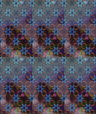 Çizim çiçek deseni duvar kâğıdı olarak kullanılabilir. Raster illüstrasyonu. Kahverengi renkte çiçekler.