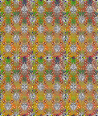 Çiçekli el, pürüzsüz desen çizmiş. Modern gelişim, gri ve kahverengi raster arka plan duvar kağıdı çizimi, klasik çizgiler, desenli desenli çiçekler, çiçekli süsler..