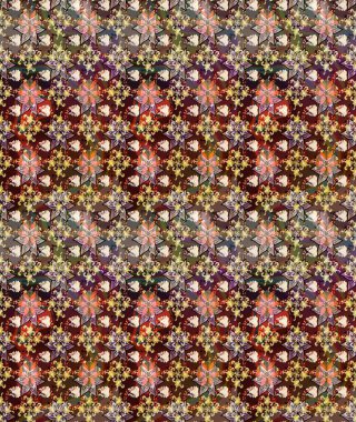 Kahverengi renkte çiçekli çiçek deseni. Suluboya tarzında kahverengi renkte çiçekler.