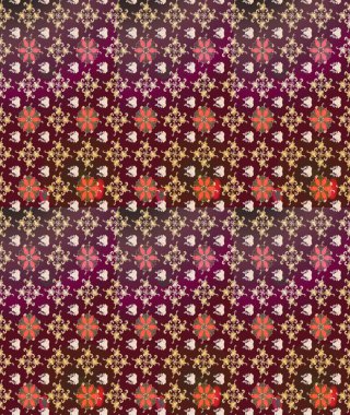 Düz Çiçek Elementleri Tasarımı. Güzel çiçek deseni. Kahverengi renkli çiçekler. Renkli Bahar Teması çizim şablonu.