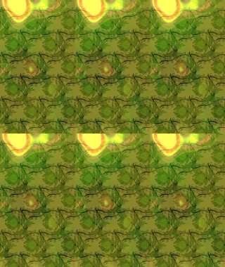 Raster düz çiçek çizim deseni. Yeşil renkli çiçekler. Tasarım hediye paketi, tebrik kartları, posterler ve afiş tasarımı.