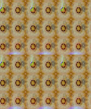 Bej renkli etnik çiçekli zarif eskiz deseni. Raster Çiçek İllüstrasyon Şirin Tekstil.