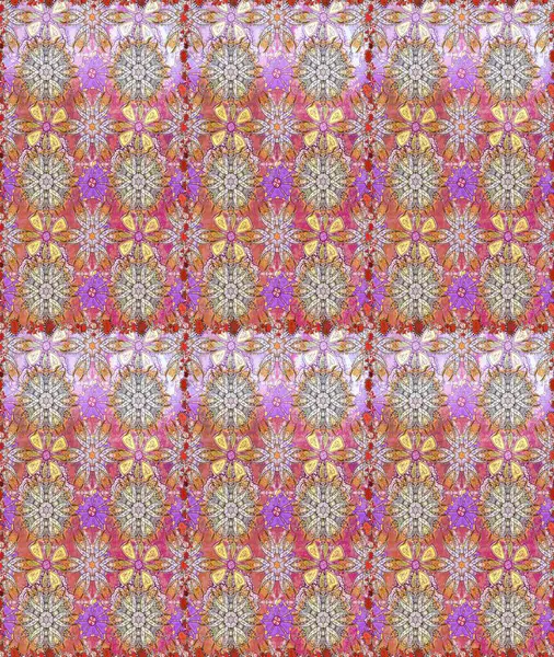 Ton halinde. Dekorasyon ve tasarım için güzel bir desen. Suluboya desensiz çiçek buketi. Moda baskısı. Çiçeğin suluboya çizimlerinin zarif deseni.