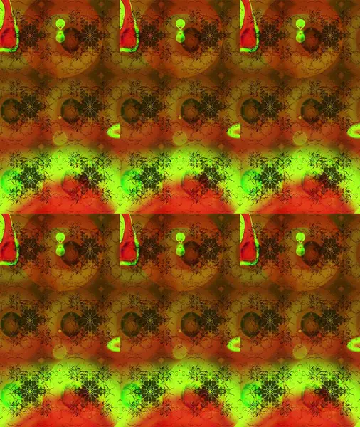 Düz Çiçek Elementleri Tasarımı. Renkli Bahar Teması eskiz kalıbı. Süslü kumaş deseni. Raster illüstrasyonunda çiçek deseni çizimi.