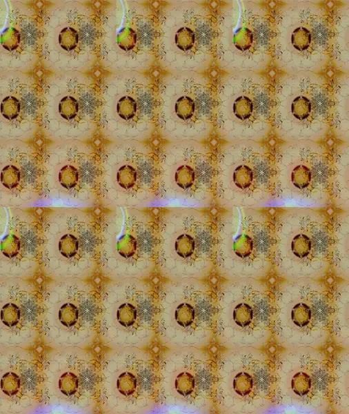 Bej renkli etnik çiçekli zarif eskiz deseni. Raster Çiçek İllüstrasyon Şirin Tekstil.