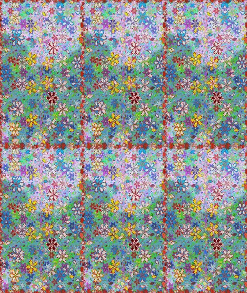 Mavi ve nötr el çizimi desen. Raster deseni. Karalama çiçekleri kusursuz desen. Sanat ilham verici ve nötr stil çiçekler ve arka plan bırakır.