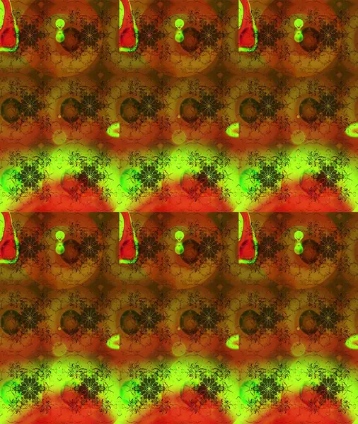 Düz Çiçek Elementleri Tasarımı. Renkli Bahar Teması eskiz kalıbı. Süslü kumaş deseni. Raster illüstrasyonunda çiçek deseni çizimi.