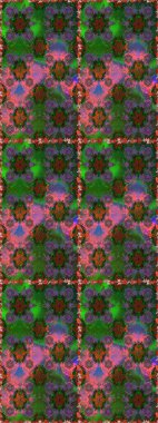 Raster resim. Güzel kumaş deseni. Doodle çiçekler ve dalları, otlar ve çiçekler. Elle çizilmiş.