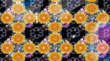 Kullanılabilir Tekstil, tebrik kartı, boyama kitabı, telefon durumda yazdırma için. Etnik Mandala süsleme. Hint çiçek desenli madalyon desen. Raster kına dövme stil.