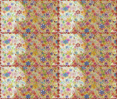 Tarafsız ve bej renkli çiçekler. Küçük çiçekte sevimli çiçek deseni var..