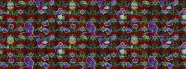 Raster Hip kumaş deseni. Eskiz Vintage Çiçek Deseni.