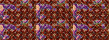 Kıvırcık, parlak örgü. Desen, çizim, çiçek sınırı. Raster illüstrasyonu. Çiçek çelengi. Güzel, parlak, pürüzsüz kumaş, tuval. Klasik eski arkaplan.