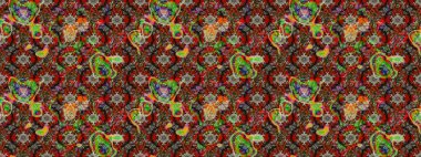 Düz Çiçek Elementleri Tasarımı. Renkli Yaz Temalı eskiz kalıbı. Çiçekler kahverengi, kırmızı ve gri renklerde. Raster illüstrasyonunda çiçek deseni çizimi.