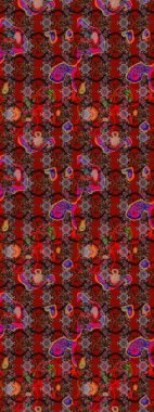 Yaz çiçekleri teması. Kırmızı, kahverengi ve siyah renkler. Klasik çiçekler. Suluboya resim taklit Raster çizimi. El çizimi soyut süslü elementler.