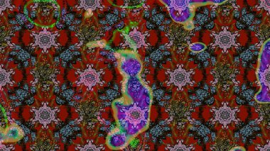 Klasik çiçek desenli. Raster 'ın taze dokusu. Paketleme, tekstil, duvar kâğıdı için çiçek eskizi. Yumuşak fayans. Yumuşak pamuk tasarımı.