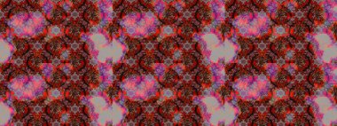 Tekstil için figür. Davetiye ve kartpostal tasarımı için dekoratif çiçek unsurları. Poster ya da kapak için arka plan. Şirin, zarif çiçekler Raster illüstrasyonu. Yapraklı çizim deseni.