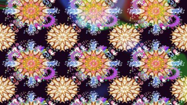 Siyah renkli çiçekler. Güzel çiçek deseni. Renkli Bahar Teması eskiz kalıbı. Düz Çiçek Elementleri Tasarımı.